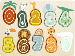 Vkladacie puzzle čísla Safari small foot