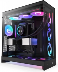 Počítačová skriňa NZXT H9 Flow RGB s oknom, čierna