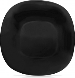 Sklenený dezertný tanier LUNA 20,5 × 20,5 cm čierny