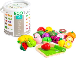 Drevené ovocie na krájanie ECOTOYS