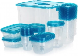 Sada plastových dóz na potraviny s viečkami 50 ks