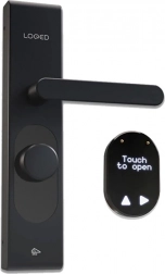 Chytrý dverový zámok LOQED Touch Smart Lock čierny Wi‑Fi a Bluetooth