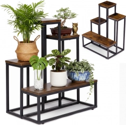 stojan na kvety loft so 4 policami modernhome