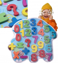 Drevené číselné puzzle pre deti – slon