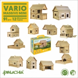 Drevená stavebnica VARIO MASSIVE mini – 91 dielov