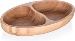 Delený bambusový tanier BRILLANTE Bamboo 24 × 13,5 × 4 cm