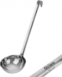 Oceľová naberačka 45 ml, 26 cm