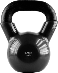 Kettlebell z ocele s vinylovým povrchom 12 kg HMS