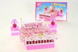 Spálňa pre bábiky Glorie so svietiacimi lampičkami