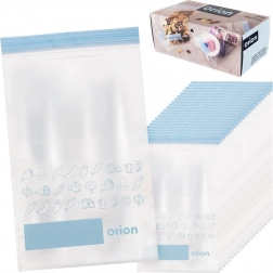 Vrecká so zipsom na potraviny 20 × 12 cm, 25 ks