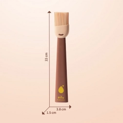 Silikónová štetka na koláče a mäso - hnedá