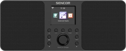 Internetové rádio Sencor s 2x10 W, Wi‑Fi, FM, DAB+, USB a LCD displejom