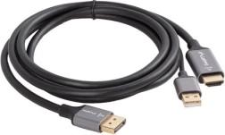 HDMI na DisplayPort kábel 1.8 m 4K čierny