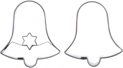 Sada vykrajovačiek na pečivo zvonček, nerez, 4,6 cm, 2 ks