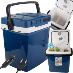 cestovná termoelektrická autochladnička 26 l s ohrevom, 12 v a 230 v
