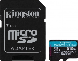 MicroSD karta 512 GB Canvas Go! Plus 200 MB/s A2 U3 V30 + adaptér