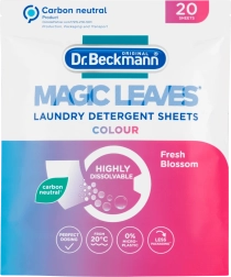 Dr. Beckmann Magic Leaves Color – pracie obrúsky na farebnú bielizeň 20 ks