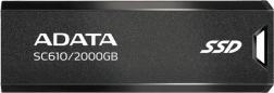 Externý SSD disk ADATA SC610 2000 GB USB 3.2 Gen2 čierny