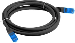 Patch kábel Cat 6A S/FTP CCA 2 m čierny