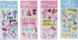 Dekoratívne nálepky s glitrom 22x9,5 cm