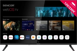 Sencor 32" HD Ready webOS televízor s 12 V napájaním