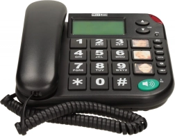 Maxcom KXT 480 BB čierny drôtový telefón s veľkými tlačidlami