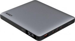 Aukey powerbanka 20000 mAh so 100W Power Delivery, sivá