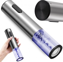 Elektrický otvárač na víno s vývrtkou a LED svetlom