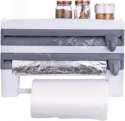 Nástenný dávkovač fólií a papierových utierok 3v1