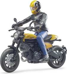 Bruder bworld motocykel Scrambler DUCATI Cafe Racer s jazdcom 1:16
