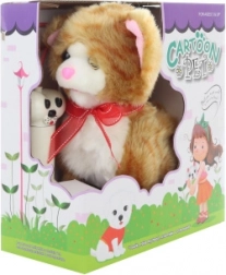 Hnedá mačka na kábel