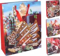 Darčeková taška Vianočné motívy malá