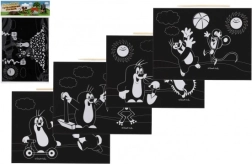 Vyškrabovací obrázok Krtko a priatelia