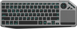Bezdrôtová klávesnica s touchpadom a LED podsvietením