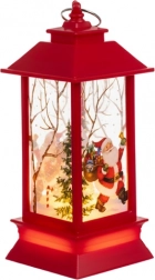 Vianočná LED lucerna červená RUHHY