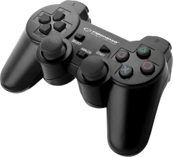 drôtový gamepad pre PS3 a PC USB Trooper čierny
