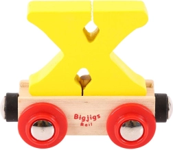 Drevený vagónik s písmenom X - Bigjigs Rail