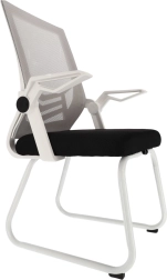 Kancelárska sieťovaná stolička biela