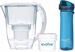 Filtračná kanvica AQUA OPTIMA Oria 2,8 l + 60‑dňový filter + fľaša 600 ml