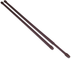 Teleskopická vitrážová tyč 60–110 cm, kov, hnedá (2 ks)