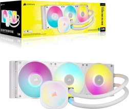 Kvapalinové chladenie procesora Corsair iCUE Link Titan 360 RX RGB, 360 mm, biele