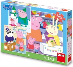 Puzzle PEPPA PIG – veselé popoludnie 3×55 dielikov