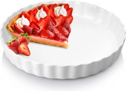 Keramická forma na tart 24,5 cm biela