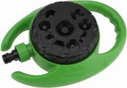 Zelený záhradný postrekovač s 9 funkciami a dažďovou sprchou