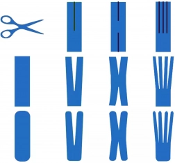 Kineziologická tejpovacia páska 5 m × 5 cm – žltá