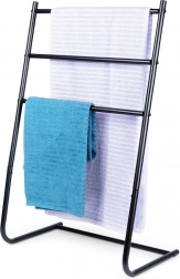 Stojanový kovový čierny vešiak na uteráky Vilde