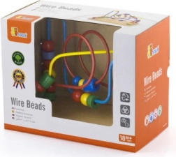 Drevený korálikový labyrint pre deti