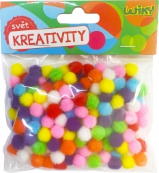 Farebné pom pom gule 10mm