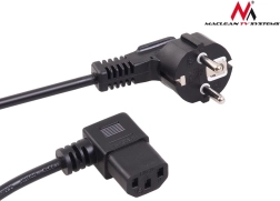 Uhlový napájací kábel 3-pin 3 m s EU vidlicou