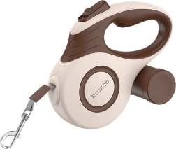 Automatické rolovacie vodítko pre psov Rojeco 5M hnedé